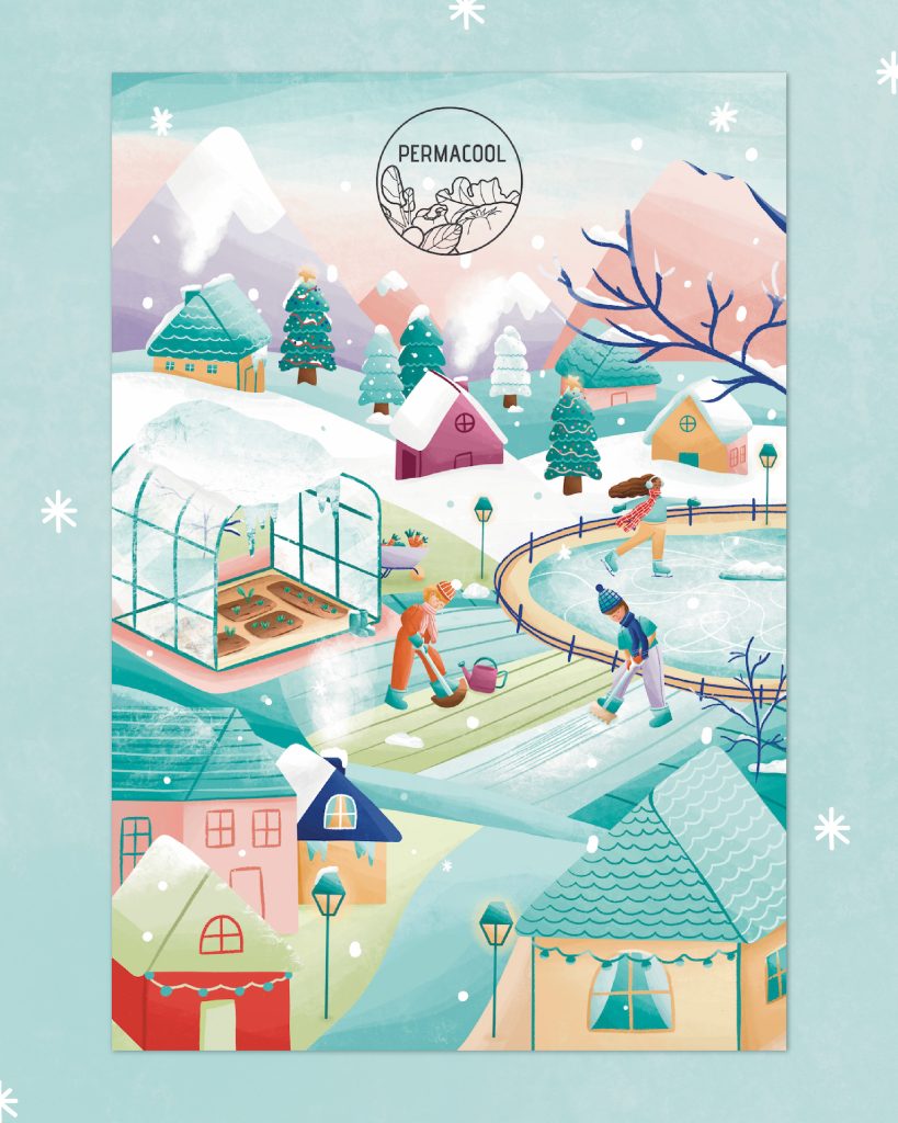 Permacool advent calendar illustration